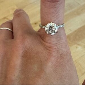 Moissanite Hidden Halo Rings